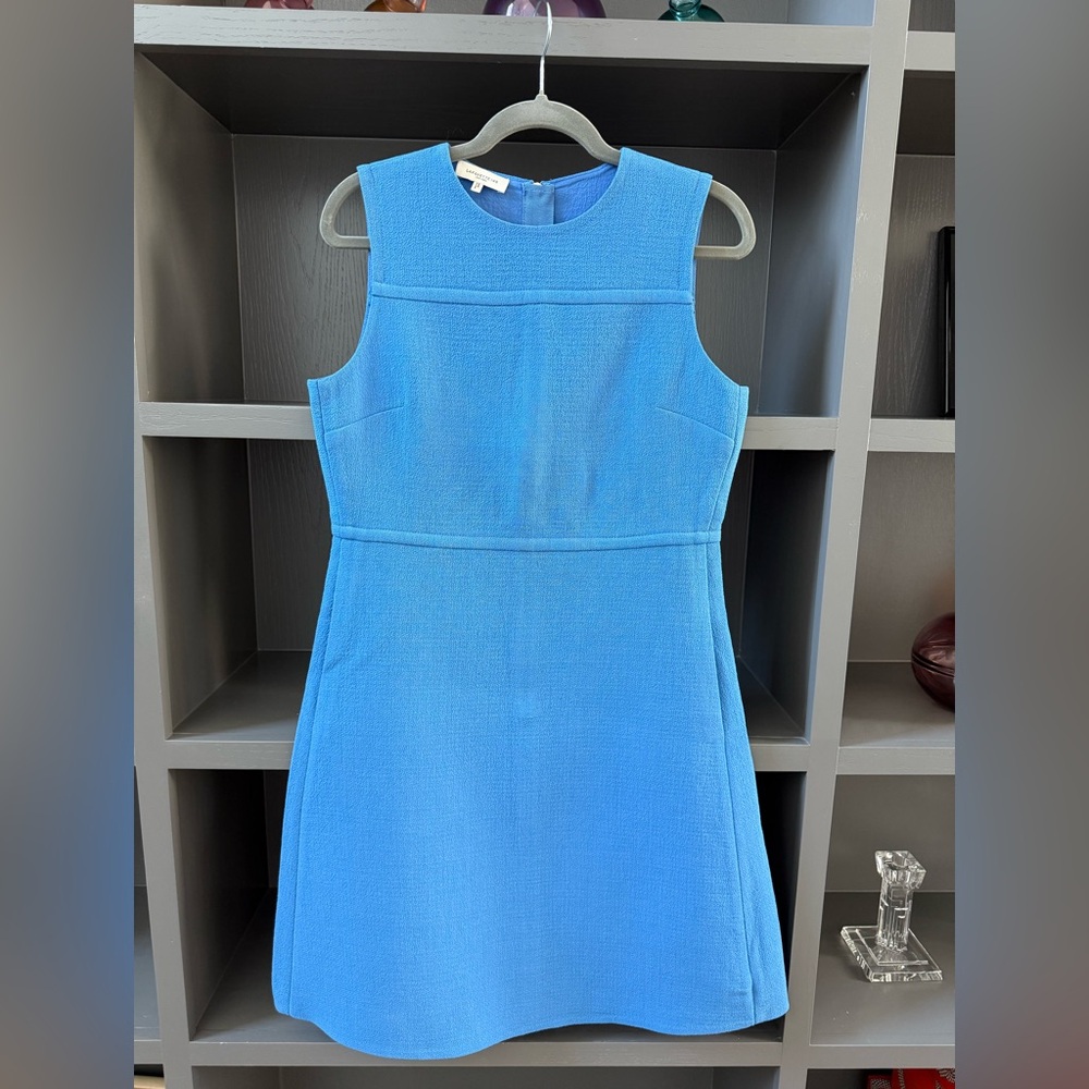 Lafayette 148 Blue Sleeveless Dress - Picture 13 of 16